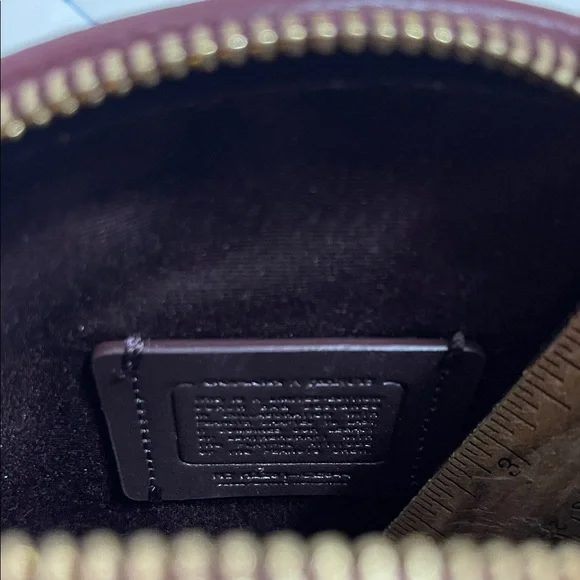 Coach Maroon Crossbody Bag with Snoopy Graphic - Picture 14 of 14